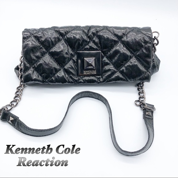 Kenneth Cole Reaction Handbags - Kenneth Cole Reaction Black Quilted Clutch / Bag